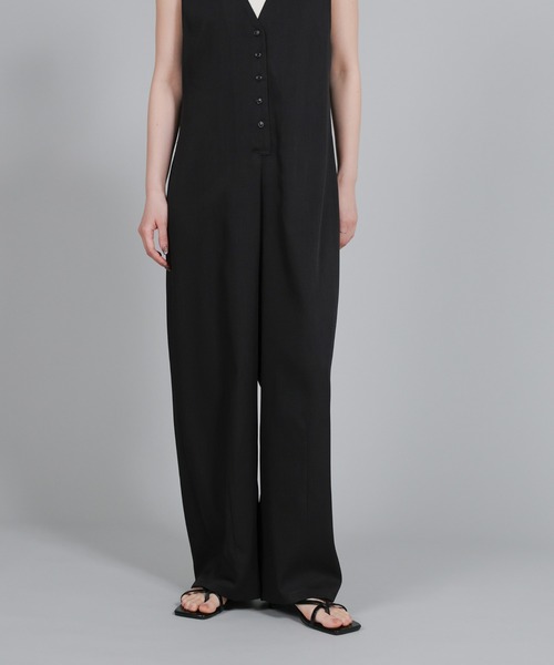 select MOCA Et（セレクトモカエト）の「【Et】Button-Up Salopette（サロペット/オーバーオール・レディース・ブラウン/ブラック・FREE）」の20枚目の写真