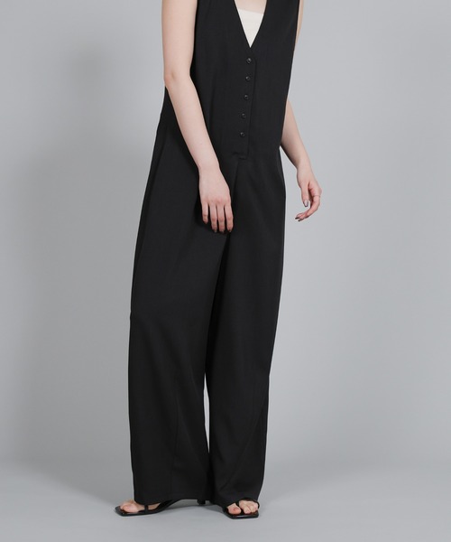 select MOCA Et（セレクトモカエト）の「【Et】Button-Up Salopette（サロペット/オーバーオール・レディース・ブラウン/ブラック・FREE）」の19枚目の写真