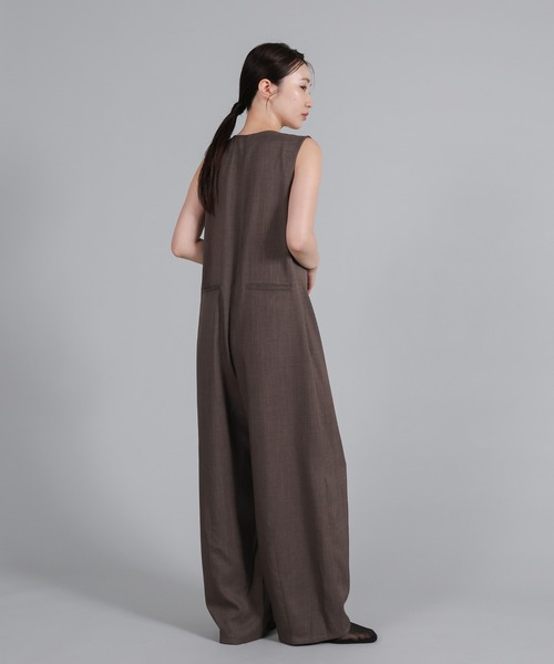 select MOCA Et（セレクトモカエト）の「【Et】Button-Up Salopette（サロペット/オーバーオール・レディース・ブラウン/ブラック・FREE）」の5枚目の写真
