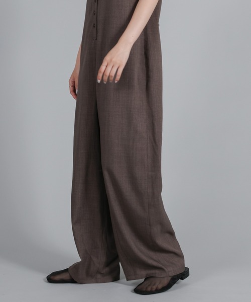 select MOCA Et（セレクトモカエト）の「【Et】Button-Up Salopette（サロペット/オーバーオール・レディース・ブラウン/ブラック・FREE）」の11枚目の写真