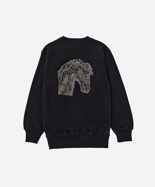 Saturdays NYC(サタデーズ ニューヨークシティ )の「NUTS ART WORKS × Saturdays NYC Sweatshirt(スウェット・メンズ・グレー/ブラック/ブルー・XL/M)」の3枚目の写真