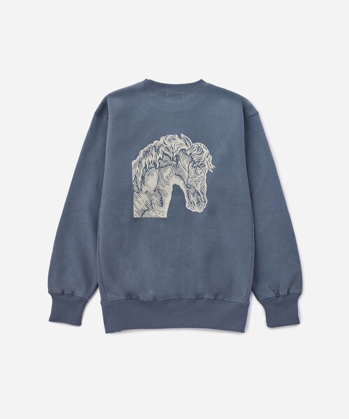 Saturdays NYC(サタデーズ ニューヨークシティ )の「NUTS ART WORKS × Saturdays NYC Sweatshirt(スウェット・メンズ・グレー/ブラック/ブルー・XL/M)」の15枚目の写真