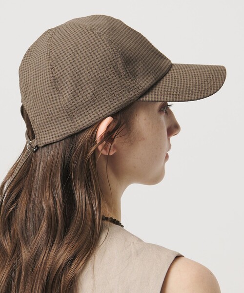 UNITED ARROWS（ユナイテッドアローズ）の「ギンガムチェック キャップ UV（キャップ・レディース・ネイビー/ブラウン系/ブラック・FREE）」の10枚目の写真