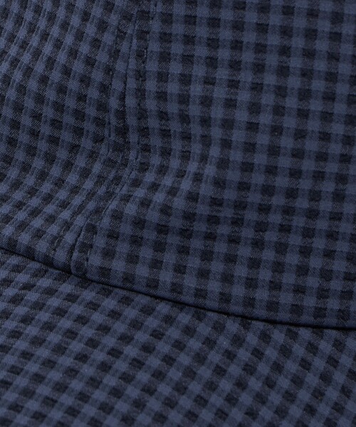 UNITED ARROWS（ユナイテッドアローズ）の「ギンガムチェック キャップ UV（キャップ・レディース・ネイビー/ブラウン系/ブラック・FREE）」の4枚目の写真
