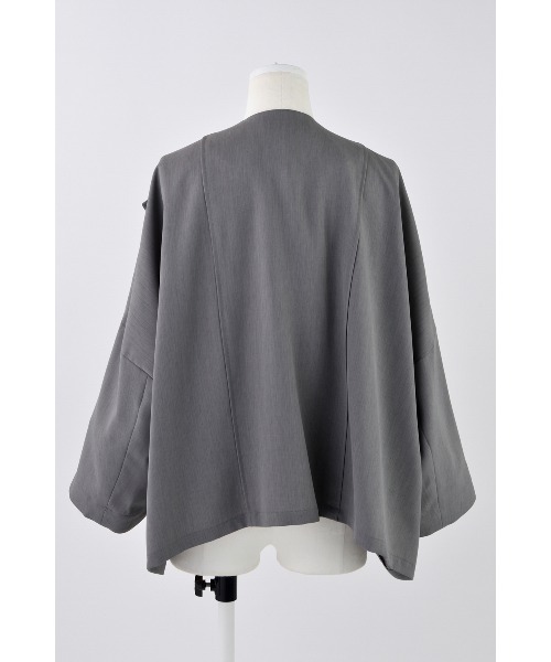 ENFOLD（エンフォルド）の「DRAPE JACKET（テーラードジャケット・レディース・チャコールグレー・38/36）」の3枚目の写真