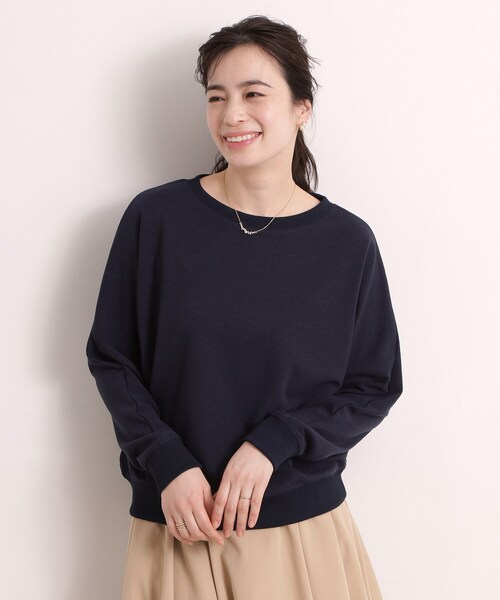 ITS'DEMO（イッツデモ）の「【手洗い可】ラメポンチドルマンプルオーバー（Tシャツ/カットソー・レディース・ネイビー/サックスブルー/オフホワイト/ライトベージュ/ネイビー系・00）」の5枚目の写真