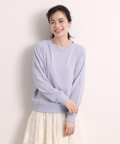 ITS'DEMO（イッツデモ）の「【手洗い可】ラメポンチドルマンプルオーバー（Tシャツ/カットソー・レディース・ネイビー/サックスブルー/オフホワイト/ライトベージュ/ネイビー系・00）」の11枚目の写真