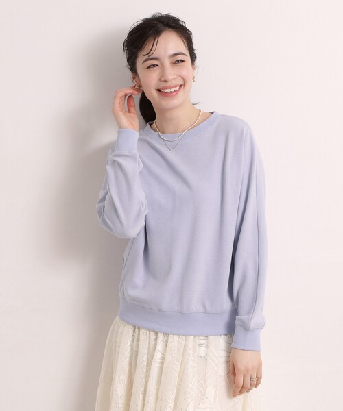 ITS'DEMO（イッツデモ）の「【手洗い可】ラメポンチドルマンプルオーバー（Tシャツ/カットソー・レディース・ネイビー/サックスブルー/オフホワイト/ライトベージュ/ネイビー系・00）」の12枚目の写真