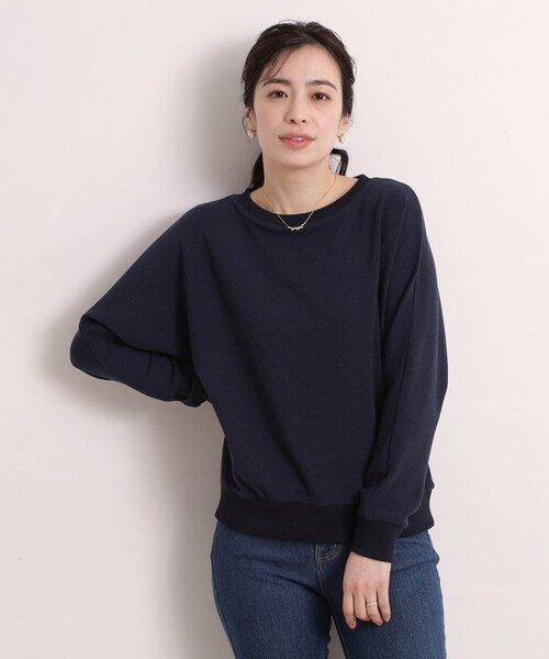 ITS'DEMO（イッツデモ）の「【手洗い可】ラメポンチドルマンプルオーバー（Tシャツ/カットソー・レディース・ネイビー/サックスブルー/オフホワイト/ライトベージュ/ネイビー系・00）」の15枚目の写真