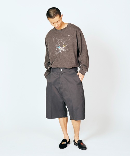 JERZEES（ジャージーズ）の「JERZEES / ジャージーズ "ODD-EYED CAT" LS TEE オッドアイ キャット ロングスリーブTシャツ（Tシャツ/カットソー・メンズ・ブラック系その他/ブラック・X-LARGE/LARGE/MEDIUM）」の4枚目の写真