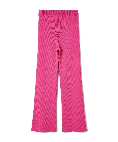 soduk(スドーク)の「slit knit trousers(その他パンツ・レディース・ブラック/ピンク・MEDIUM)」の4枚目の写真