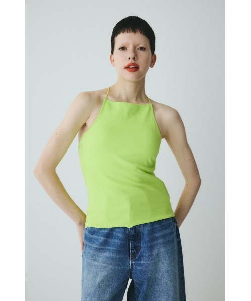 HeRIN.CYE(ヘリンドットサイ)の「Bi color cord camisole バイカラーコードキャミソール(キャミソール・レディース・オフホワイト/ベージュ/ブラック/ライム・FREE)」の4枚目の写真