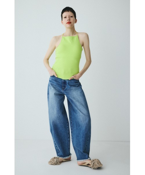HeRIN.CYE(ヘリンドットサイ)の「Bi color cord camisole バイカラーコードキャミソール(キャミソール・レディース・オフホワイト/ベージュ/ブラック/ライム・FREE)」の16枚目の写真