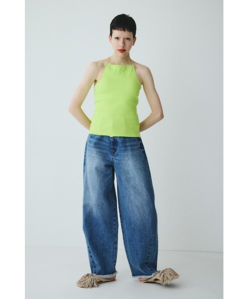HeRIN.CYE(ヘリンドットサイ)の「Bi color cord camisole バイカラーコードキャミソール(キャミソール・レディース・オフホワイト/ベージュ/ブラック/ライム・FREE)」の17枚目の写真