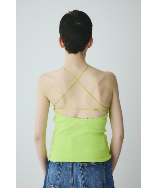 HeRIN.CYE(ヘリンドットサイ)の「Bi color cord camisole バイカラーコードキャミソール(キャミソール・レディース・オフホワイト/ベージュ/ブラック/ライム・FREE)」の20枚目の写真