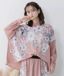 iS ScoLar（イズスカラー）の「561218：花柄布帛シャツ（シャツ/ブラウス）」