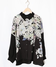 iS ScoLar（イズスカラー）の「561218：花柄布帛シャツ（シャツ/ブラウス）」