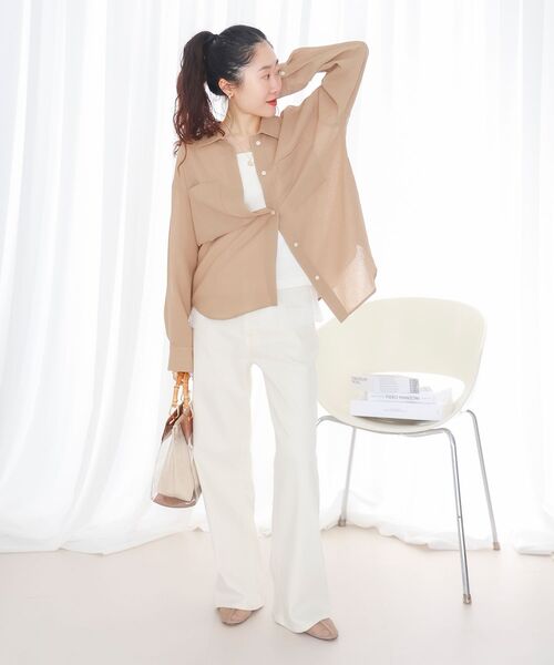 le.coeur blanc（ルクールブラン）の「Healthy DENIM Quiche（その他パンツ・レディース・ベージュ系その他/ピンクベージュ・36/37）」の17枚目の写真