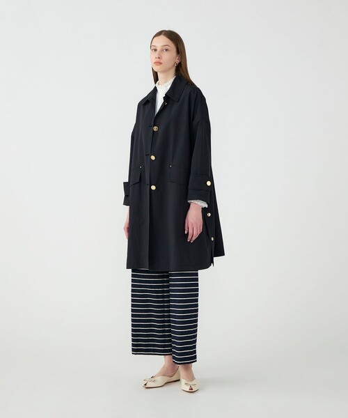 Mackintosh(マッキントッシュ)の「【別注】MACKINTOSH HUMBIE LONG コート(ステンカラーコート・レディース・ブラック/ライトベージュ・6)」の5枚目の写真