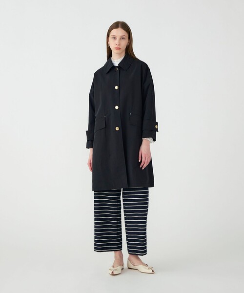 Mackintosh(マッキントッシュ)の「【別注】MACKINTOSH HUMBIE LONG コート(ステンカラーコート・レディース・ブラック/ライトベージュ・6)」の6枚目の写真