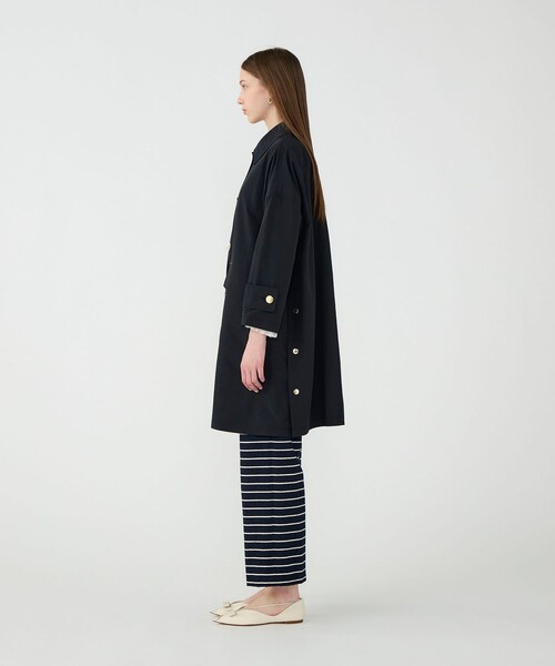 Mackintosh(マッキントッシュ)の「【別注】MACKINTOSH HUMBIE LONG コート(ステンカラーコート・レディース・ブラック/ライトベージュ・6)」の7枚目の写真