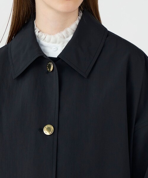 Mackintosh(マッキントッシュ)の「【別注】MACKINTOSH HUMBIE LONG コート(ステンカラーコート・レディース・ブラック/ライトベージュ・6)」の10枚目の写真