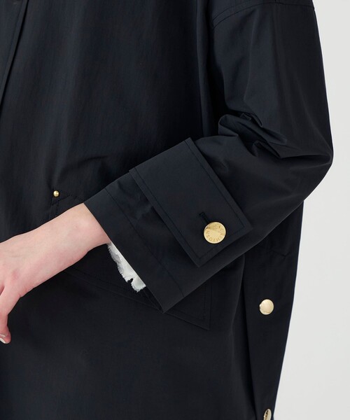 Mackintosh(マッキントッシュ)の「【別注】MACKINTOSH HUMBIE LONG コート(ステンカラーコート・レディース・ブラック/ライトベージュ・6)」の13枚目の写真