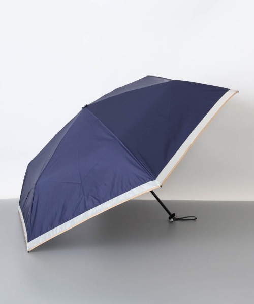 BLAO（ブラオ）】オーガンジー切継ぎ晴雨兼用傘(折り畳み・ミニ傘