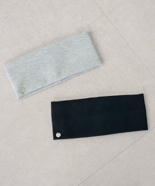 mystic(ミスティック)の「チャーム付きヘアバンド(ヘアバンド・レディース・グレー/ブラック・ONE SIZE)」の2枚目の写真