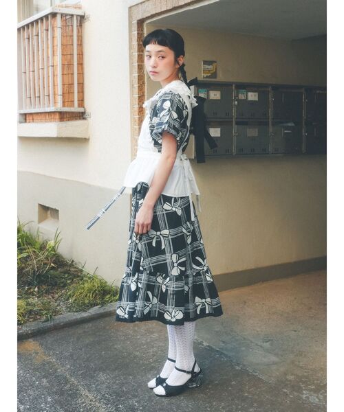 merry jenny(メリージェニー)の「ribbonレースカラーシャツワンピース(ワンピース・レディース・ネイビー/アイボリー・FREE)」の20枚目の写真