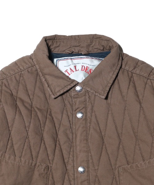 NATAL DESIGN(ネイタルデザイン)の「QUILT SHIRTS DIAMOND(デニムジャケット・メンズ・グリーン/グレー/ブラウン・LARGE/MEDIUM/SMALL)」の4枚目の写真