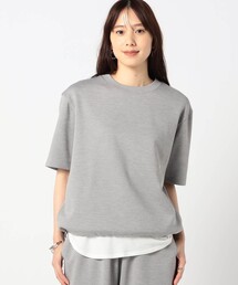 テック素材 半袖カットソー