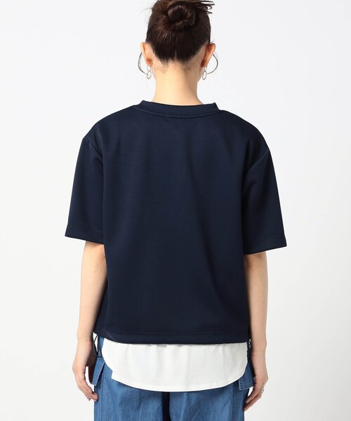 Grand PARK(グランドパーク)の「テック素材 半袖カットソー(Tシャツ/カットソー・レディース・ブラック/ネイビー/グレー・FREE)」の7枚目の写真