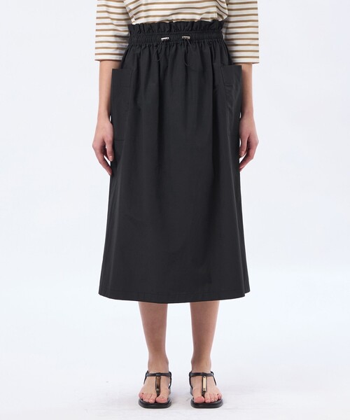 MACKINTOSH PHILOSOPHY（ﾏｯｷﾝﾄｯｼｭ ﾌｨﾛｿﾌｨｰ）の「【LEE4月号/蛯原友里さん着用】ウエストギャザースカート（スカート・レディース・カーキ/ブラック/オフホワイト・38/36）」の7枚目の写真