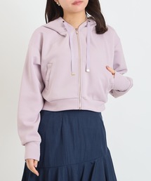 ASTORIA ODIER（アストリアオディール）の「スフレポケットリボンパーカー(ショート丈)（パーカー）」