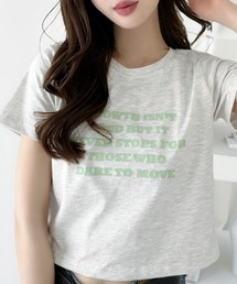 メッセージプリント プリント 英字プリント」に該当するTシャツ