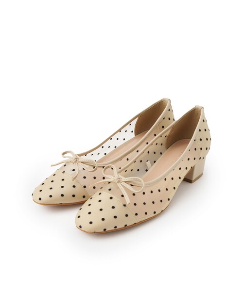 couture brooch（クチュールブローチ）の「チュールバレエパンプス（パンプス・レディース・ブラック系/ベージュ系その他・45/35）」の2枚目の写真