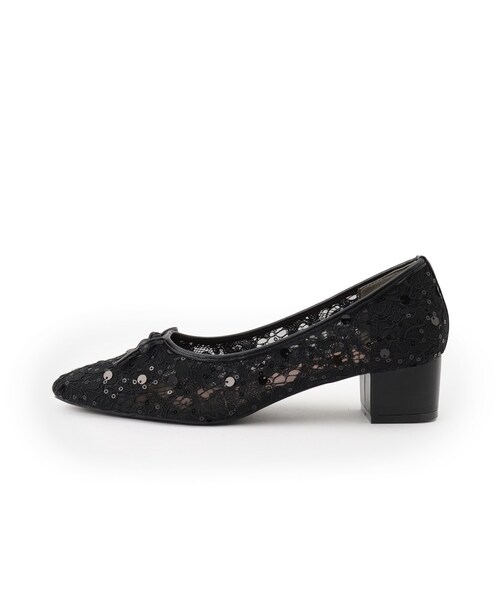 couture brooch（クチュールブローチ）の「チュールバレエパンプス（パンプス・レディース・ブラック系/ベージュ系その他・45/35）」の4枚目の写真