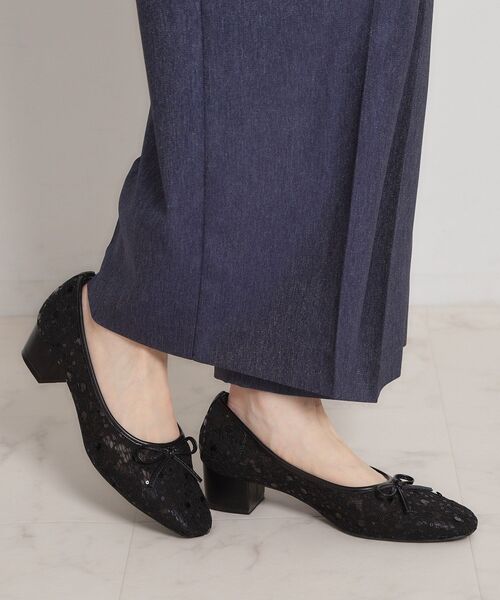 couture brooch（クチュールブローチ）の「チュールバレエパンプス（パンプス・レディース・ブラック系/ベージュ系その他・45/35）」の8枚目の写真