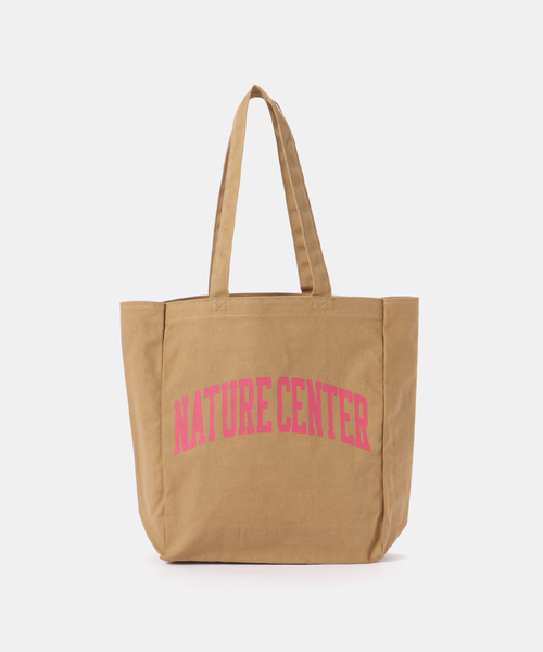 B.C STOCK（ベーセーストック）の「athletic wear MASON / アスレティックウェア メイソン 別注 ロゴトートバッグ（トートバッグ・レディース・グリーン/ブラウン/ホワイト/サックスブルー/ピンク・FREE）」の2枚目の写真