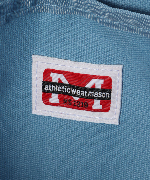 B.C STOCK（ベーセーストック）の「athletic wear MASON / アスレティックウェア メイソン 別注 ロゴトートバッグ（トートバッグ・レディース・グリーン/ブラウン/ホワイト/サックスブルー/ピンク・FREE）」の12枚目の写真