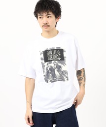 アニマルプリント綿100半袖Tシャツ