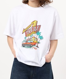 アニマルプリント綿100半袖Tシャツ