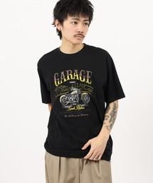 アニマルプリント綿100半袖Tシャツ