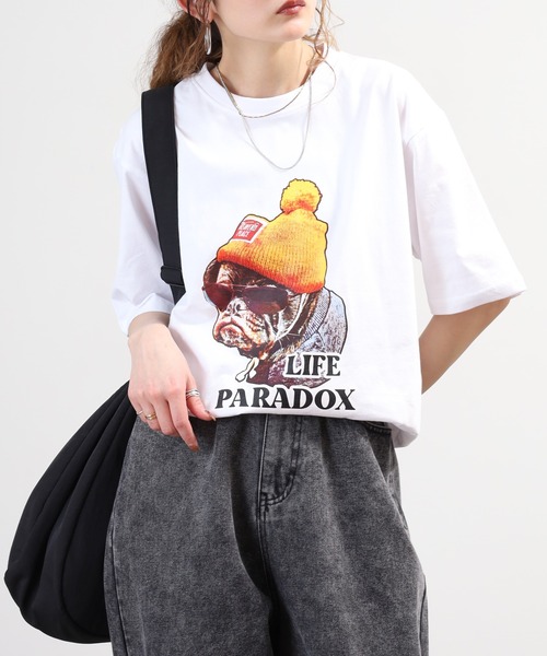 FUNALIVE(ファンアライブ)の「アニマルプリント綿100半袖Tシャツ(Tシャツ/カットソー・メンズ・ブラック系8/ブラック系7/ホワイト系5/ブラック系4/ホワイト系3/ブラック系2/ブラック系6/ブラック系5/ホワイト系2/ホワイト系1/ブラック/ホワイト系その他4/ブラック系その他3/ホワイト系その他2/ブラック系その他/ブラック系その他4/ホワイト系その他3/ホワイト系その他/ホワイト系6/ホワイト系4/ブラック系3/ブラック系1/ホワイト/ホワイト系9/ホワイト系8/ホワイト系7/ブラック系その他2/ブラック系9・LL/M/L)」の2枚目の写真