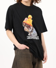 FUNALIVE（ファンアライブ）の「アニマルプリント綿100半袖Tシャツ（Tシャツ/カットソー）」