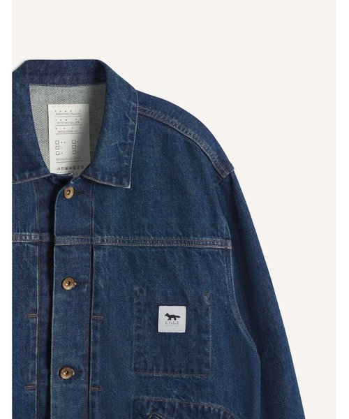 Maison Kitsune（メゾンキツネ）の「MAISON KITSUNE x KURO SELVEDGE VOYAGE DENIM JACKET（デニムジャケット・メンズ・インディゴブルー・S/M/L）」の3枚目の写真
