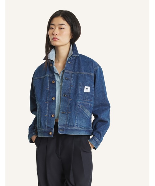 Maison Kitsune（メゾンキツネ）の「MAISON KITSUNE x KURO SELVEDGE VOYAGE DENIM JACKET（デニムジャケット・メンズ・インディゴブルー・S/M/L）」の8枚目の写真