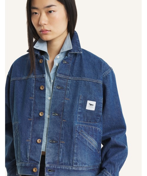 Maison Kitsune（メゾンキツネ）の「MAISON KITSUNE x KURO SELVEDGE VOYAGE DENIM JACKET（デニムジャケット・メンズ・インディゴブルー・S/M/L）」の10枚目の写真