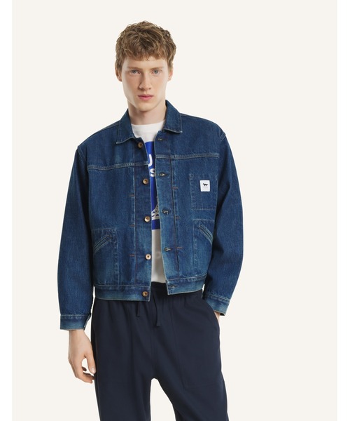 Maison Kitsune（メゾンキツネ）の「MAISON KITSUNE x KURO SELVEDGE VOYAGE DENIM JACKET（デニムジャケット・メンズ・インディゴブルー・S/M/L）」の9枚目の写真